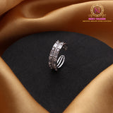 Polish AD Ring – Premium American Diamond Adjustable Ring