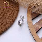 American Diamond Band Ring – Silver Polish | Premium Minimal Ring