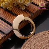 Openable Antique Bracelet – Gold & Cream | Western Touch Kada