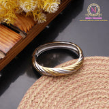Dual Tone Openable Bracelet | Western Style Designer Kada