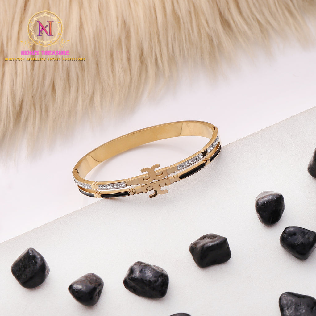 Anti-Tarnish Openable Bracelet | Classic Gold Kada