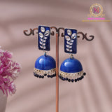 Meenakari Jhumka Earrings | Stone Studded Traditional Drop
