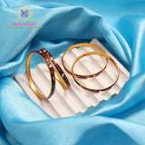 Meenakari Bangles Set (Set of 4) | Golden Traditional Design