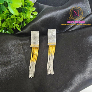 Shimmer Line Tassel Danglers